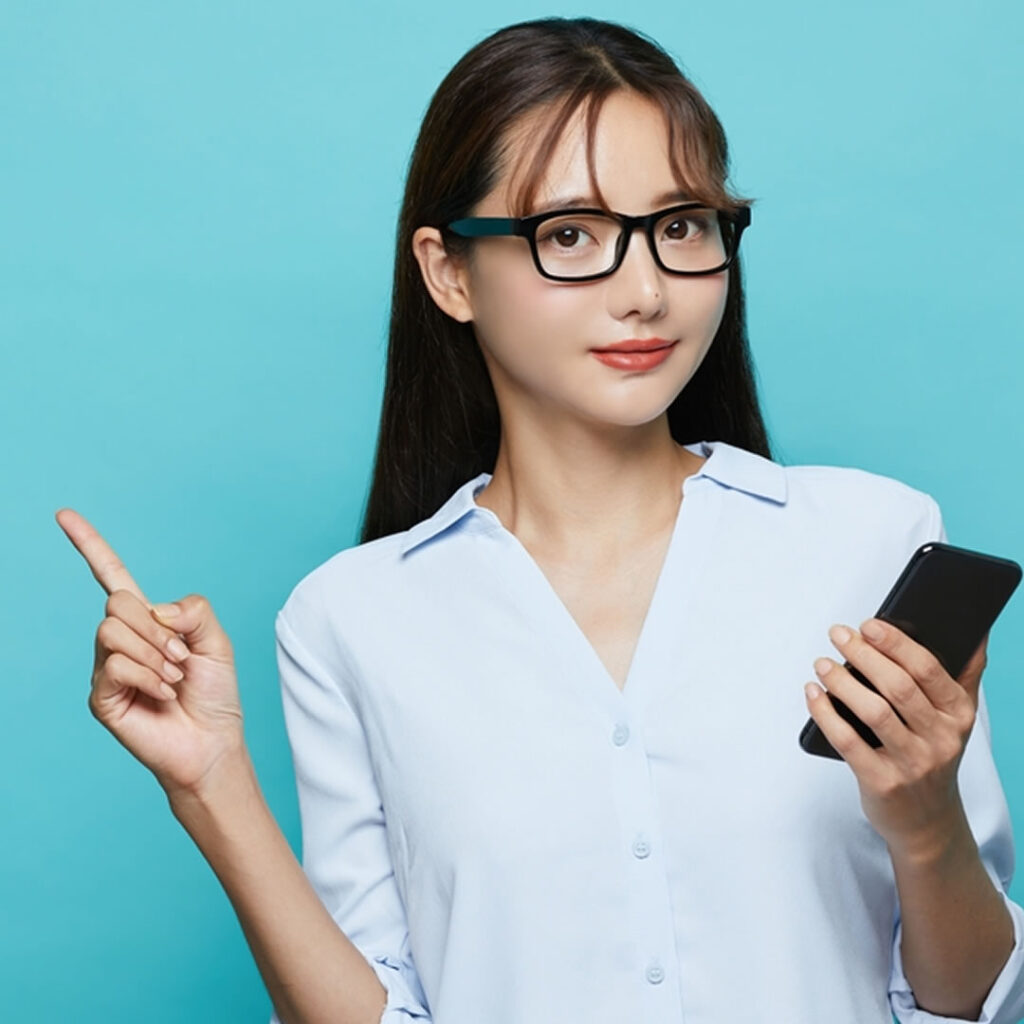 美容整形の基礎知識について説明している看護師