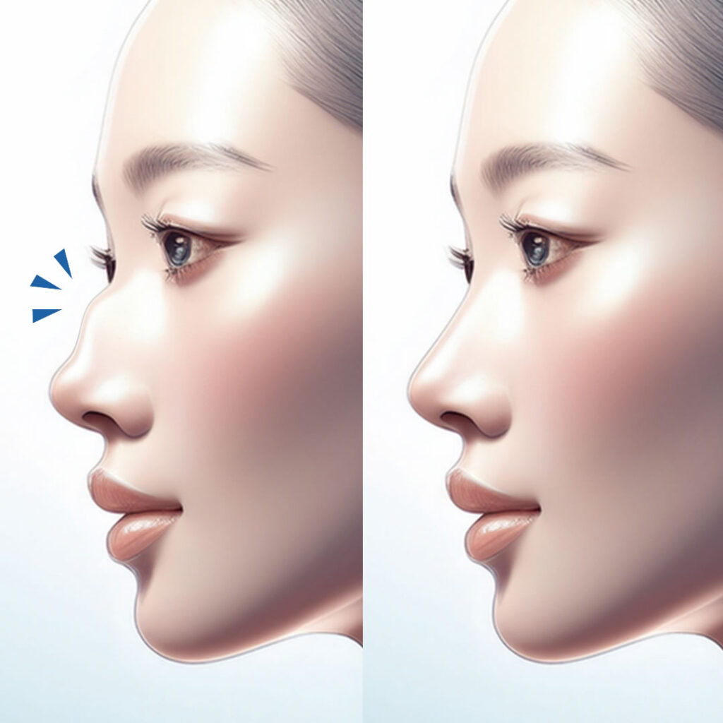 ハンプ切除の症例のイメージ