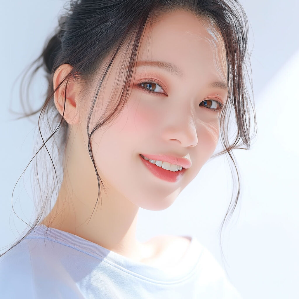 肋軟骨移植の鼻整形で忘れ鼻になった女性のイメージ