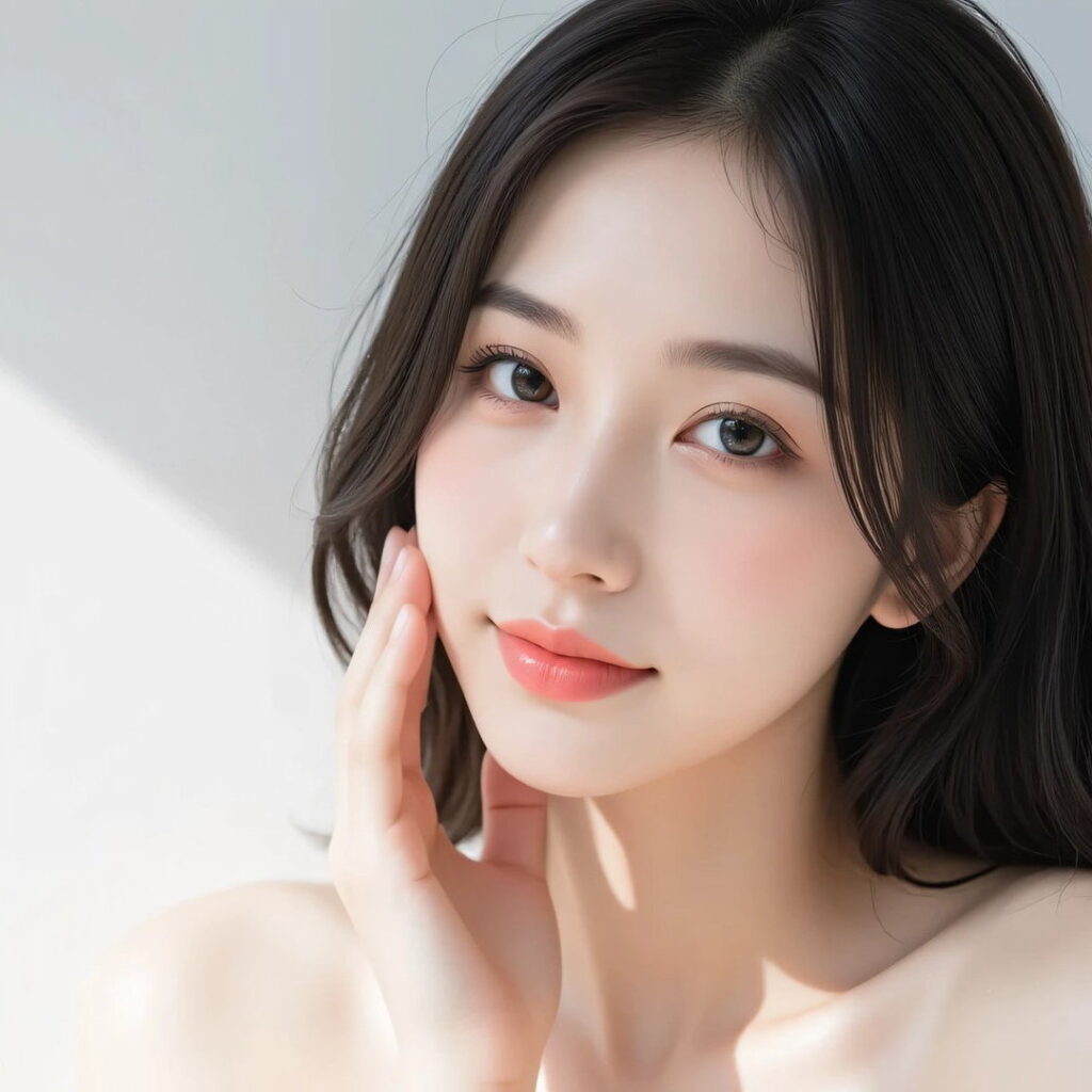 人中短縮の傷跡が気になる女性